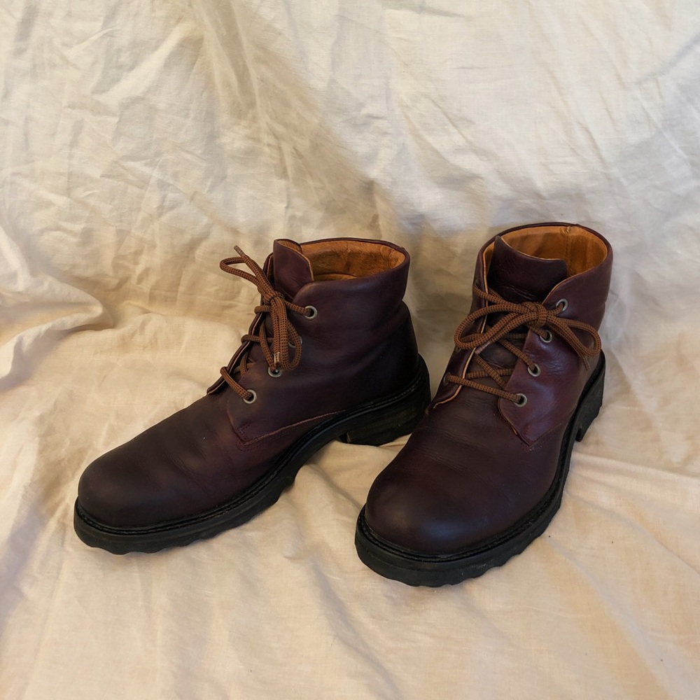 John Fleuvog chunky leather boots